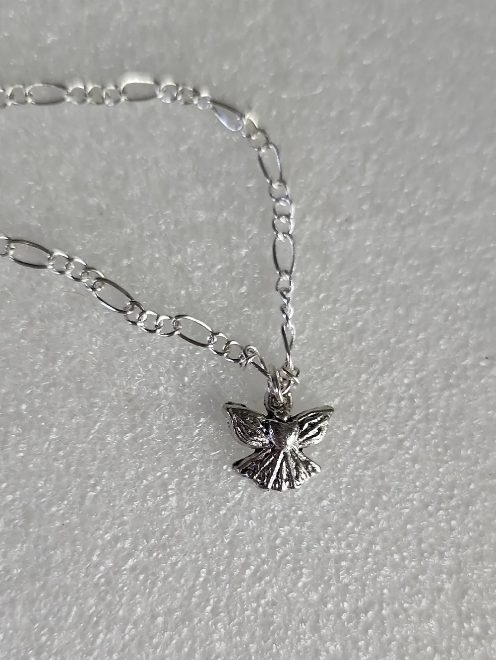 Hand Crafted Silver Angel Charm Bracelet / Anklet